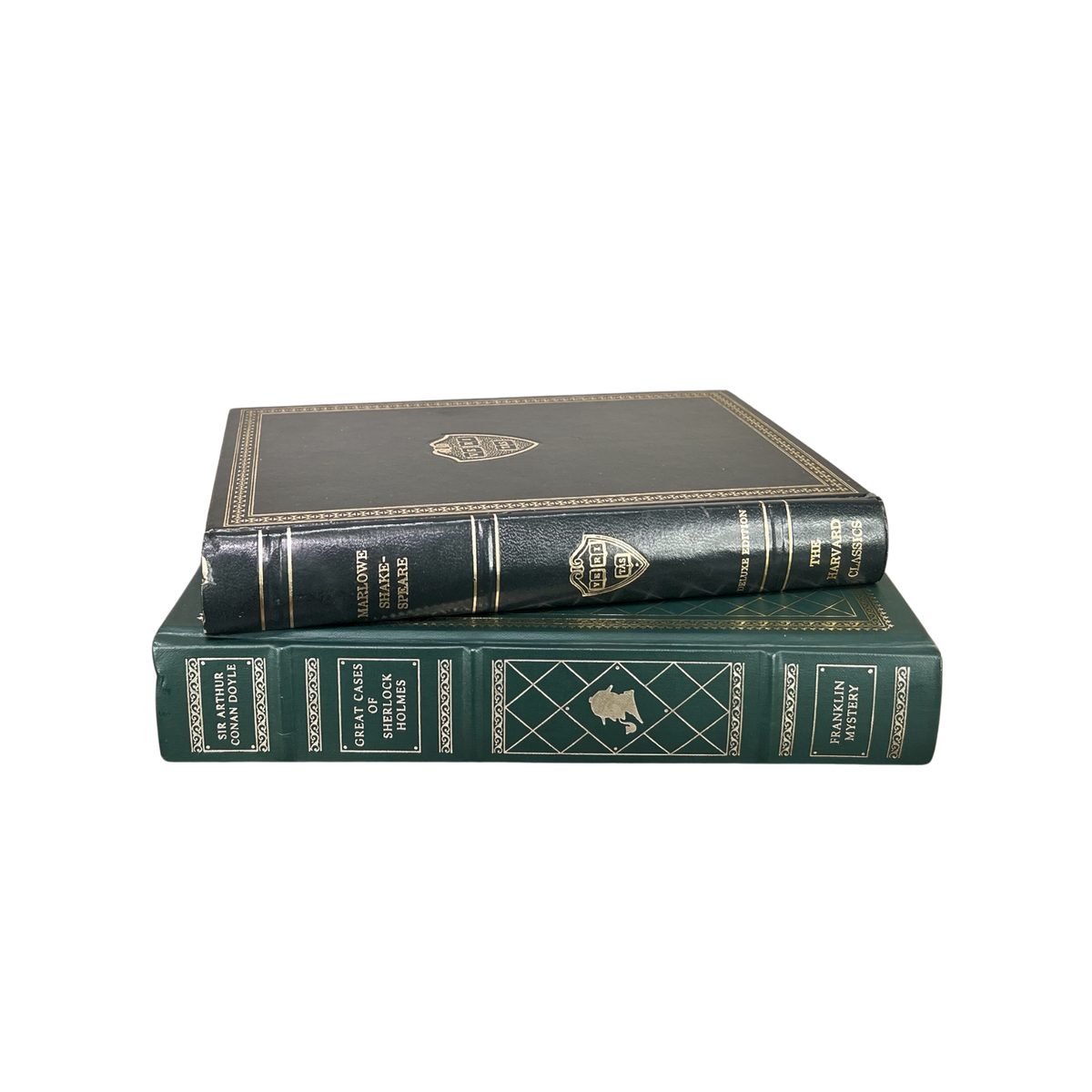 Vintage Green Gilded Books - Source by Studio Skara