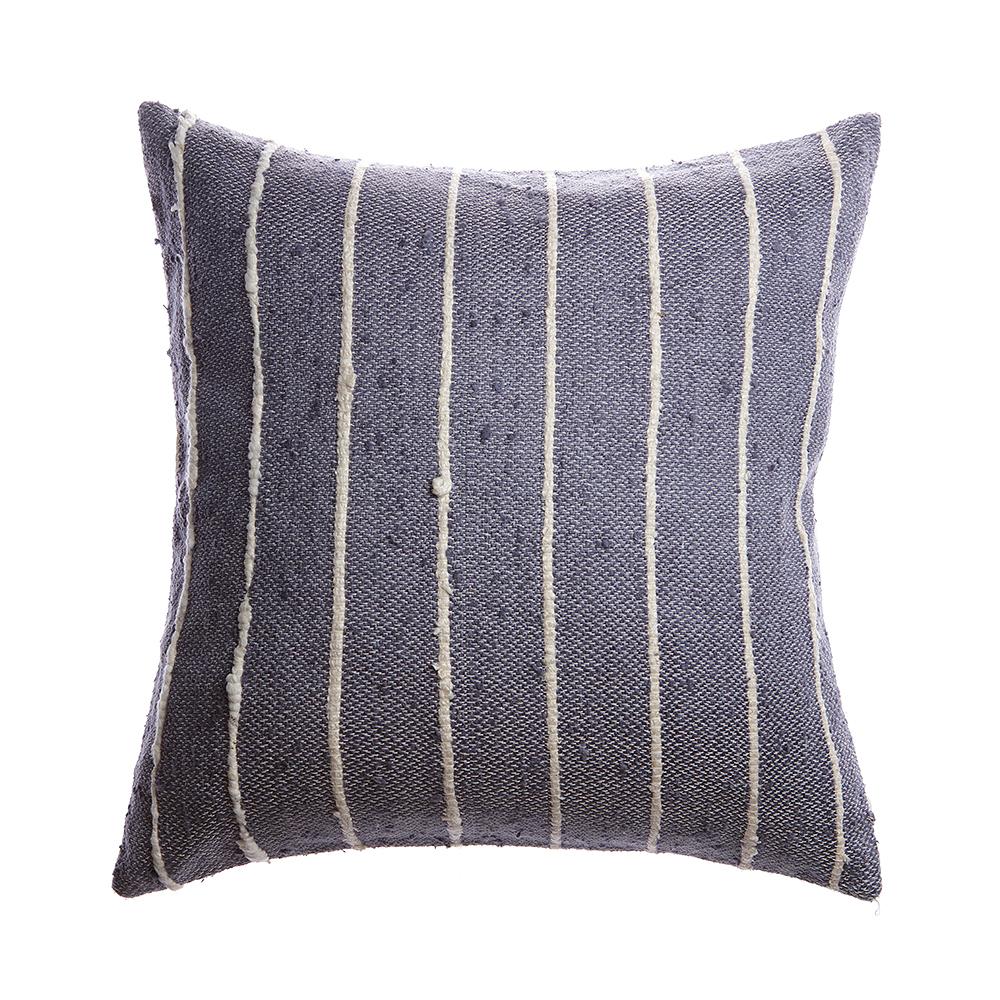Slate Raw Silk Pillow - Homelosophy