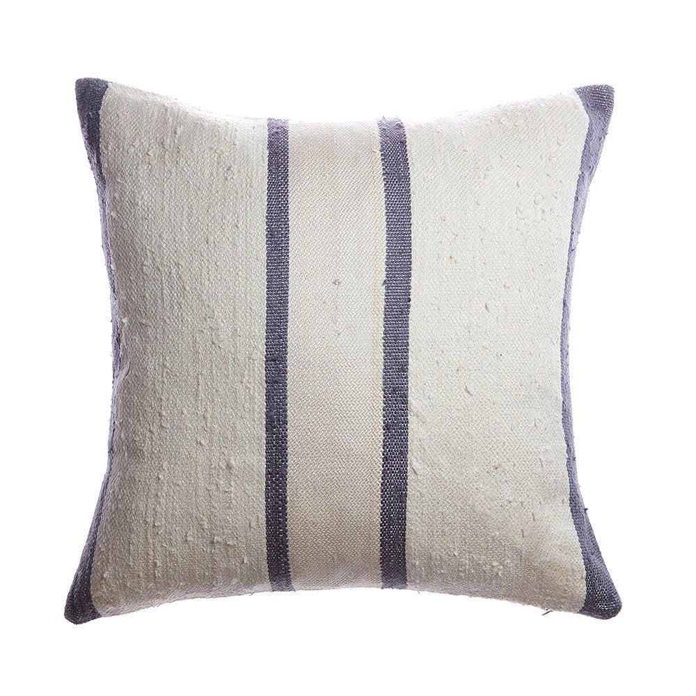 Silk Striped Rustic Pillow - Homelosophy