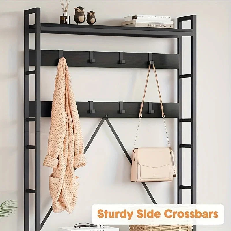 Hall Tree - Storage Wooden Bench