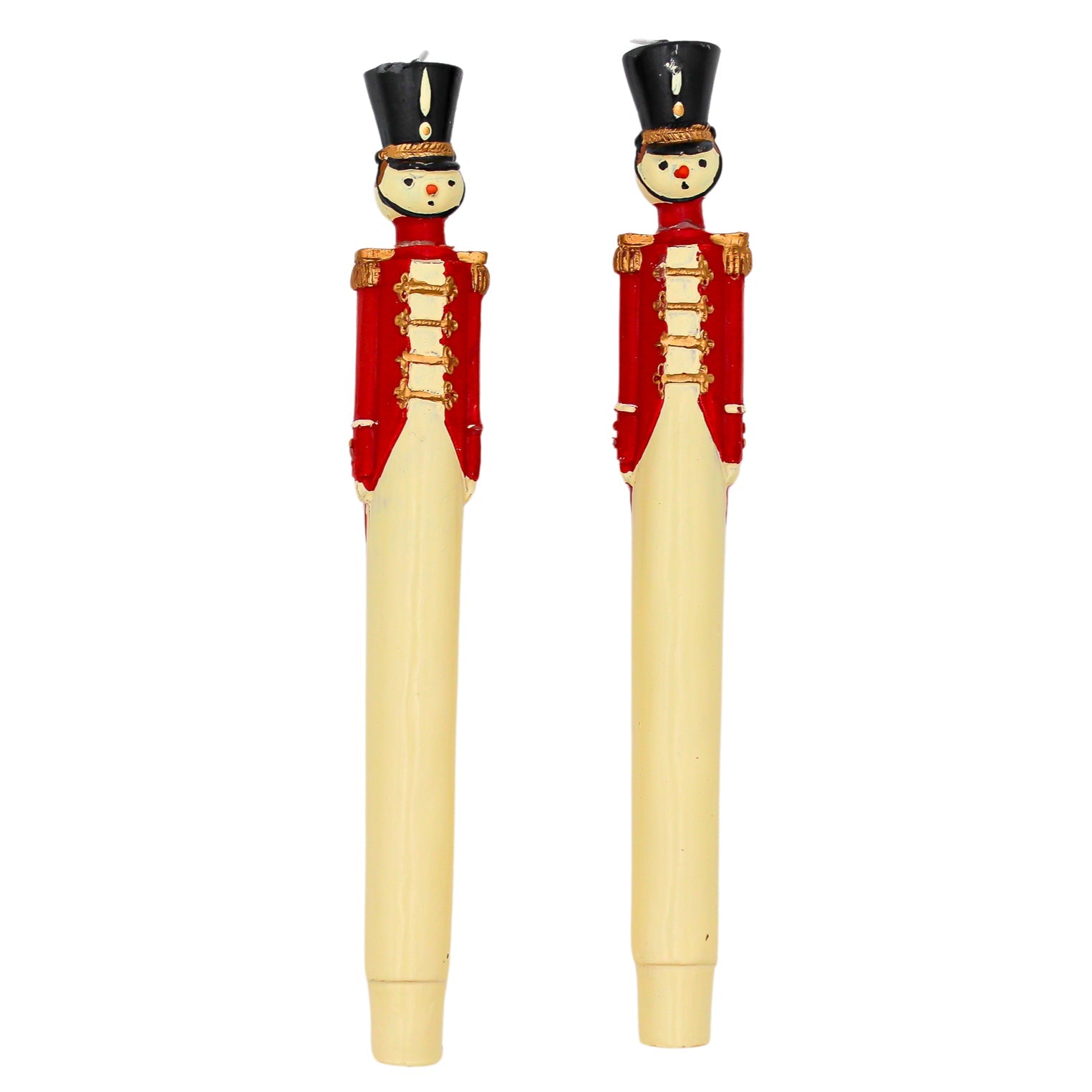 Handpainted Red Royal Guard Candle - Pack of 2