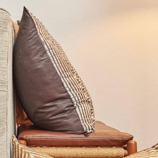 Haven Silk Pillow: Charcoal - Source by Studio Skara, view 5