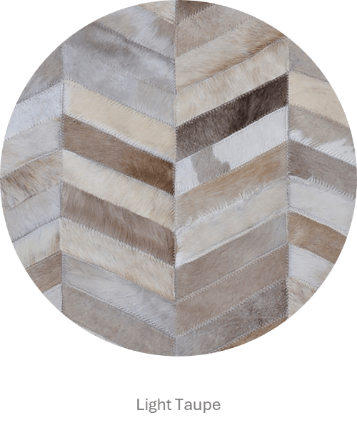 HERRINGBONE WIDE – Custom Patchwork Cowhide Rug for Interior Designers - Homelosophy, view 5
