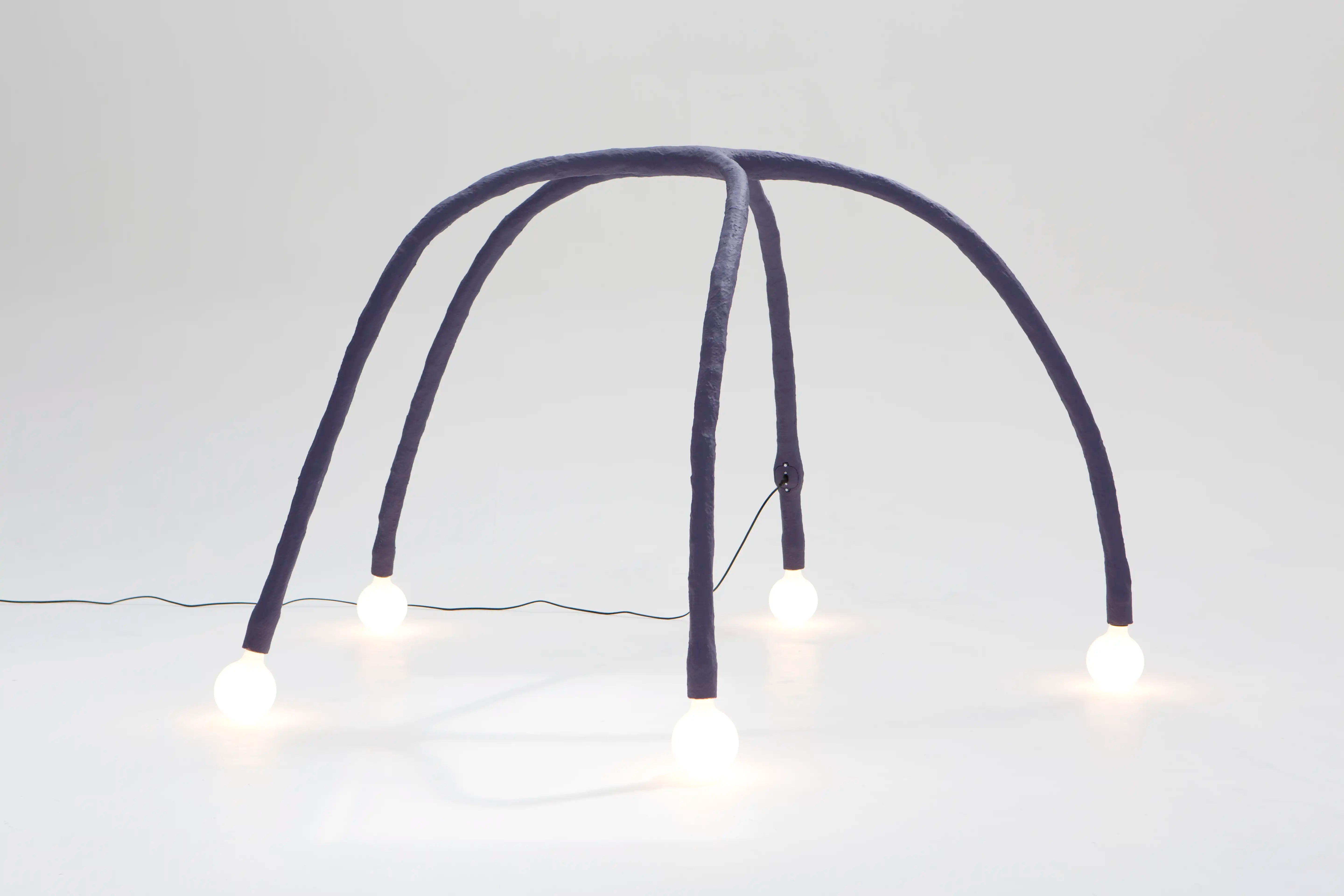 Experimental Purple Floor Lamp - IC-13 by Studio Josha