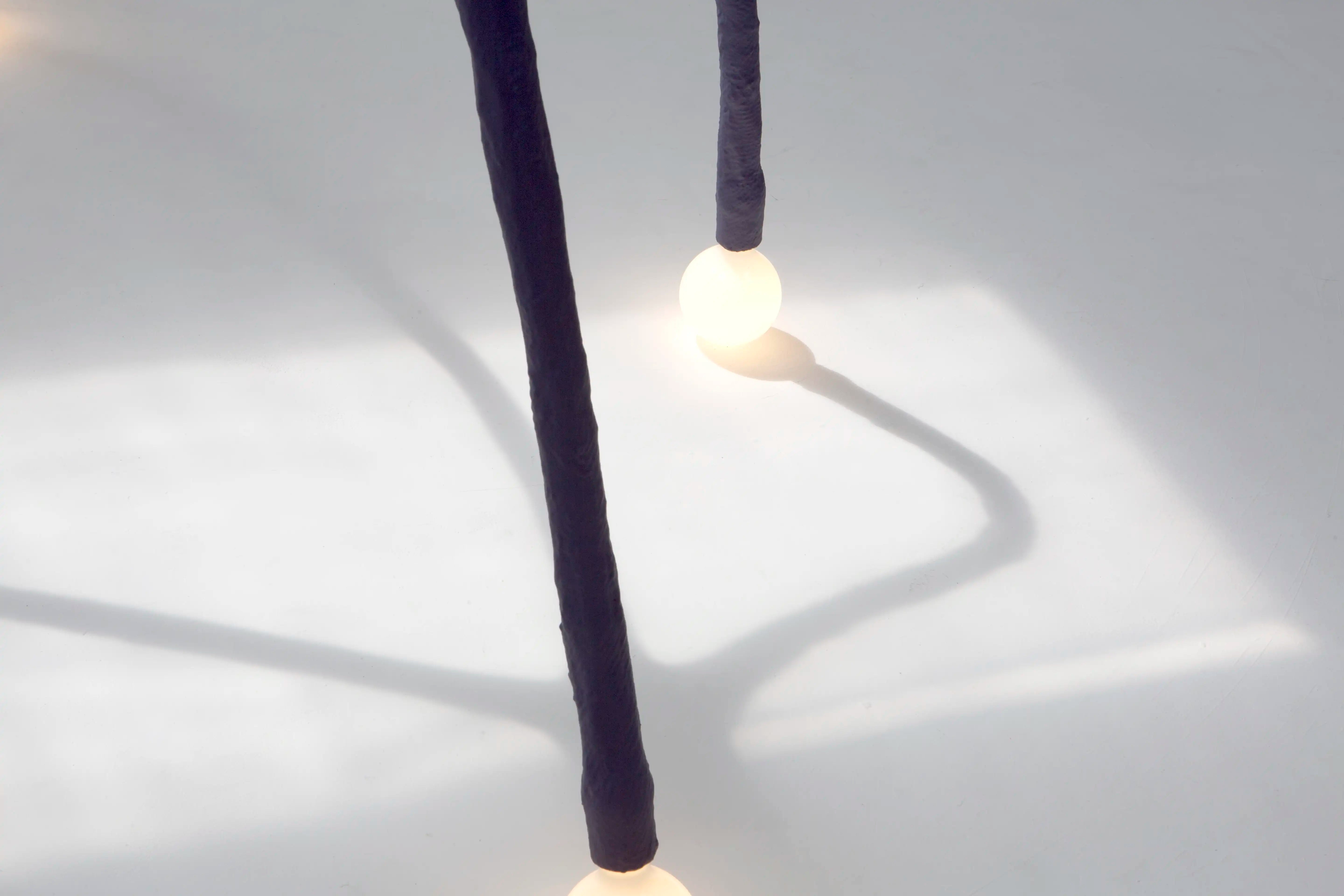 Experimental Purple Floor Lamp - IC-13 by Studio Josha