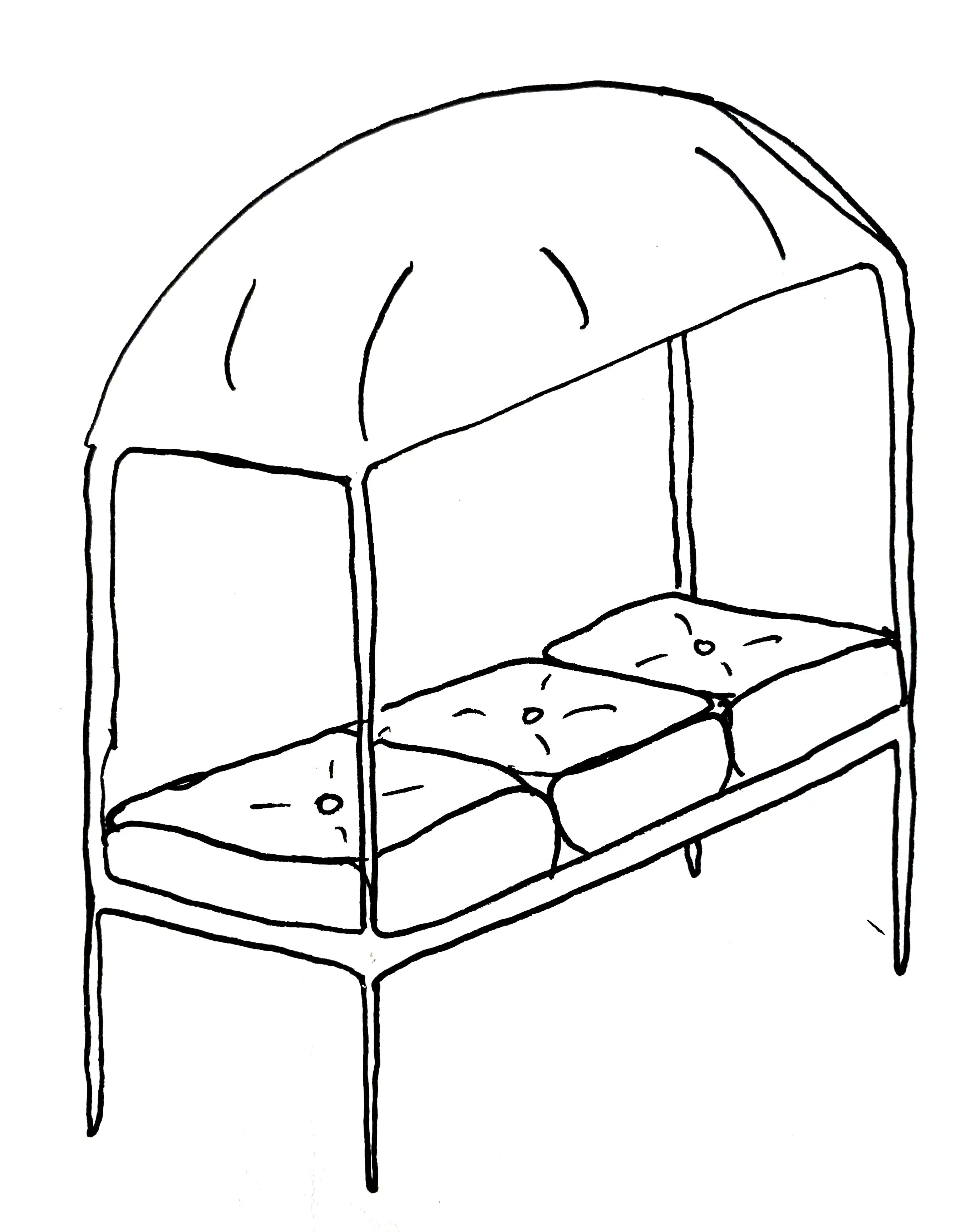 Radical Pink Day Bed - IC-19 by Studio Josha