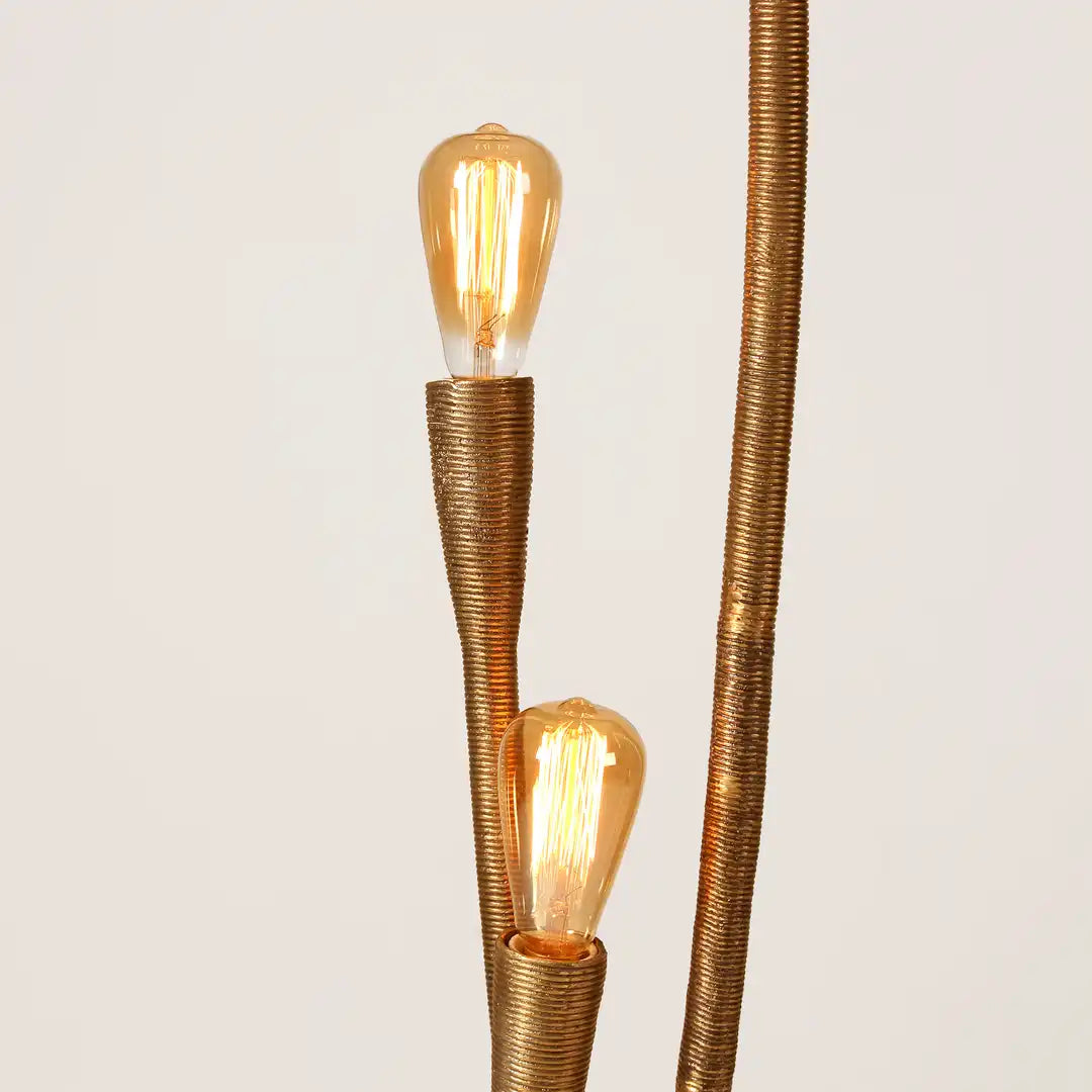 Lotus Pod Brass Floor Lamp