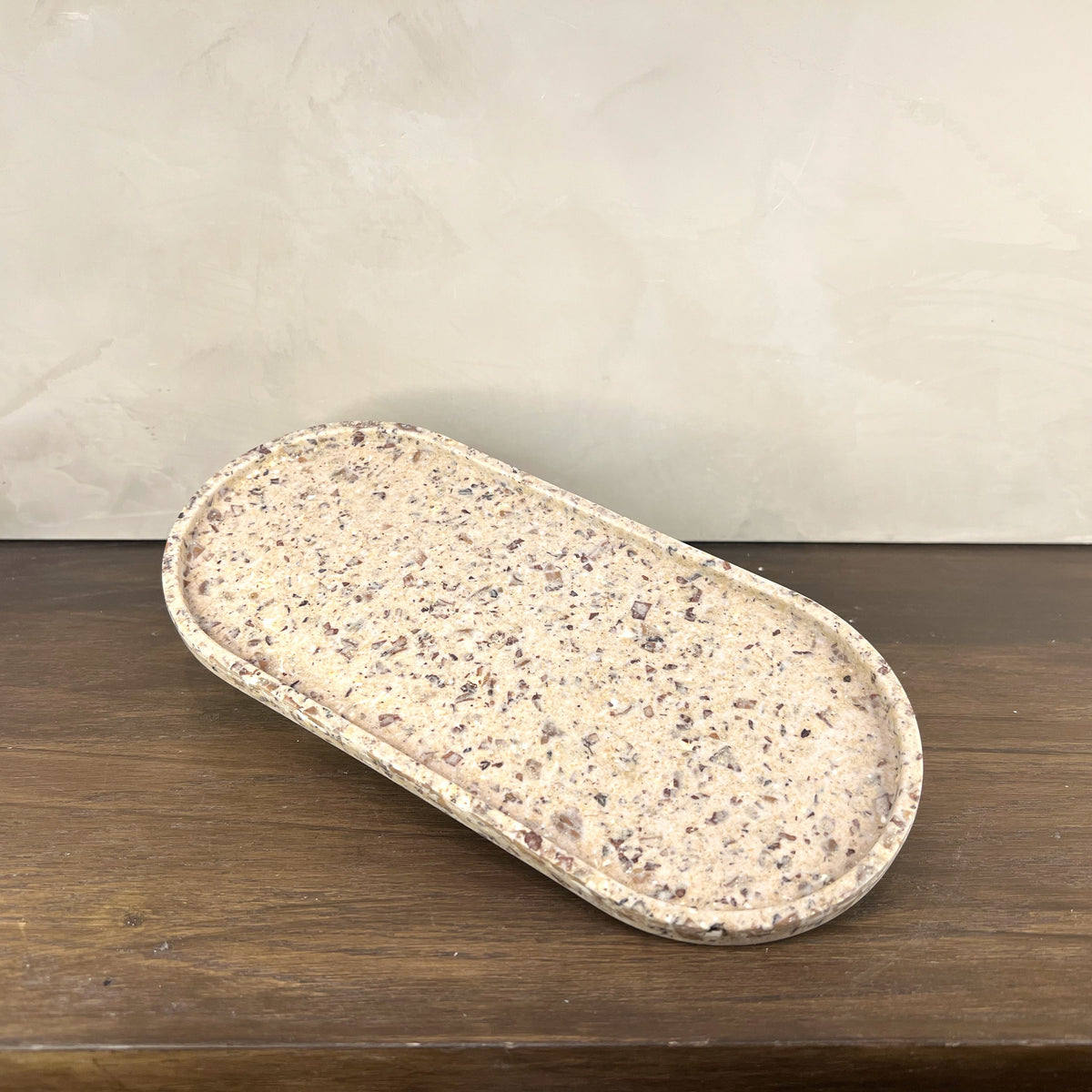 Upcycled Oval Tray: Coffee Bean Husk - Source by Studio Skara, view 4