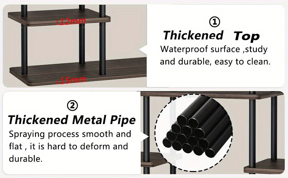 4-Tier Metal Plant Stand Indoor 10 Pot Tiered Flower Holder
