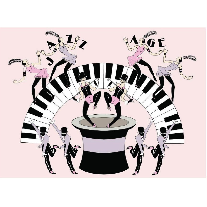 Jazz Age Piano Keys Wallpaper