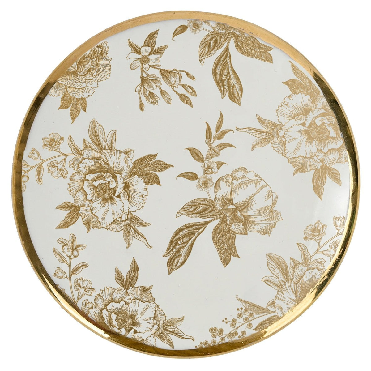 Gold Delft Trinket Dish with Lid - Sweet Water Decor, view 6