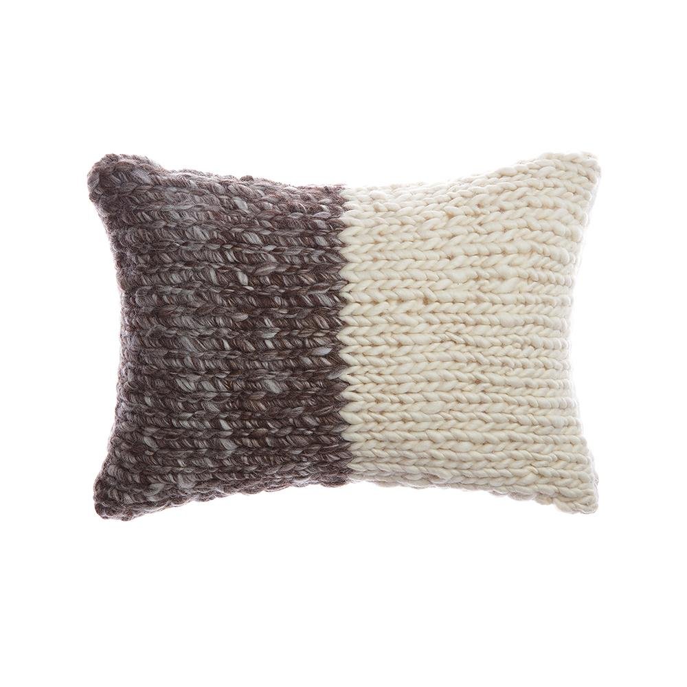 Jersey Bicolor Throw Pillow - Homelosophy