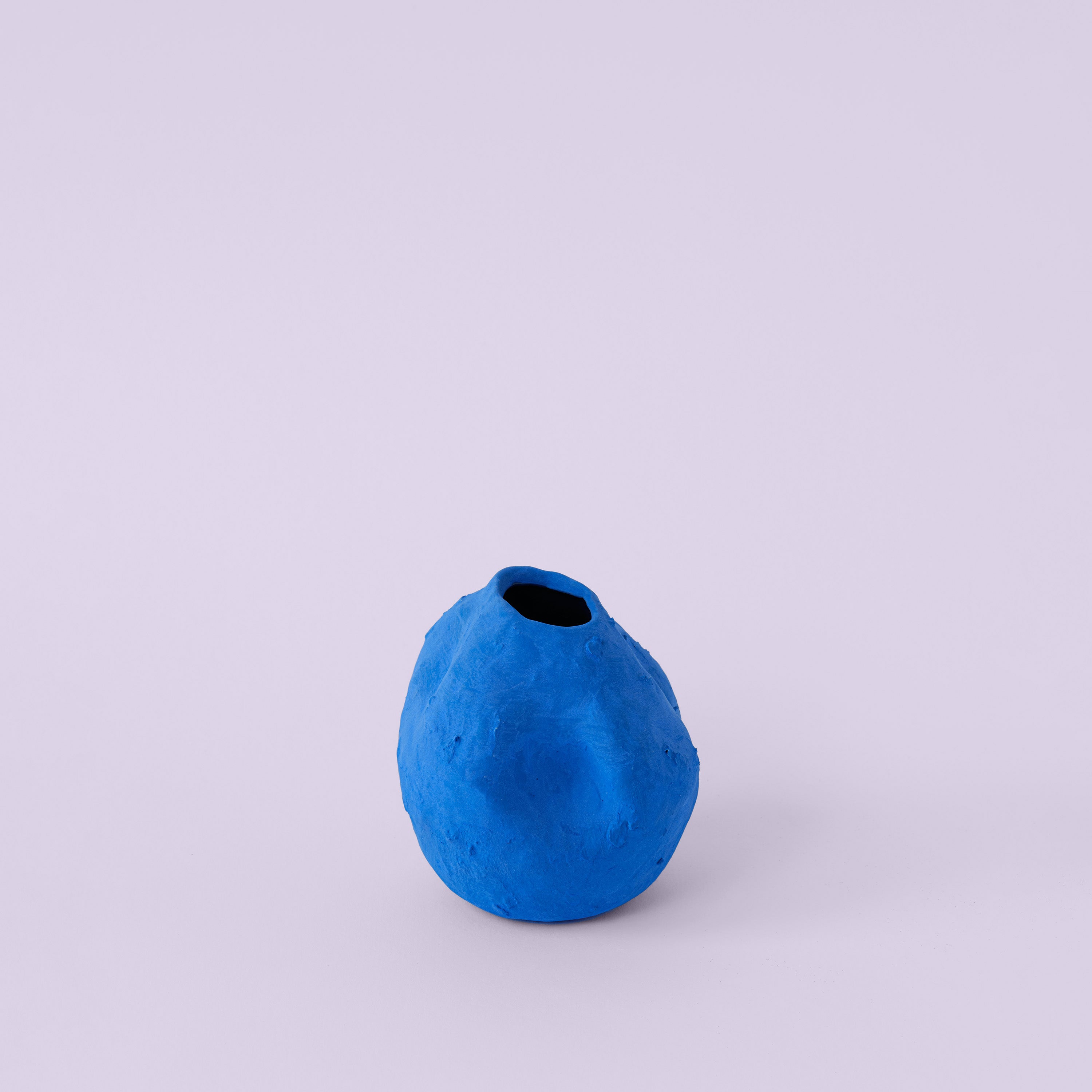 Kara Matte Blue Porcelain Vase