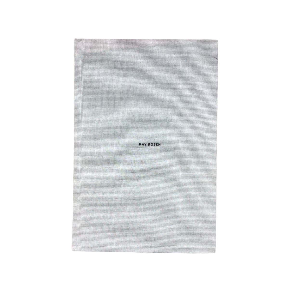 Linen Cover Book: Kay Rosen / Wall Paintings and Drawings, 2002-2006 - Source by Studio Skara