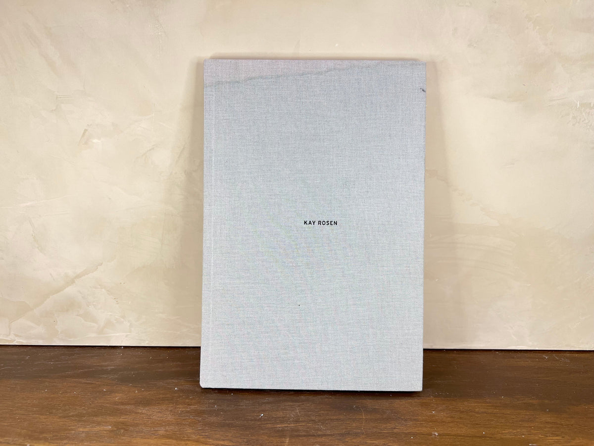 Linen Cover Book: Kay Rosen / Wall Paintings and Drawings, 2002-2006 - Source by Studio Skara, view 2