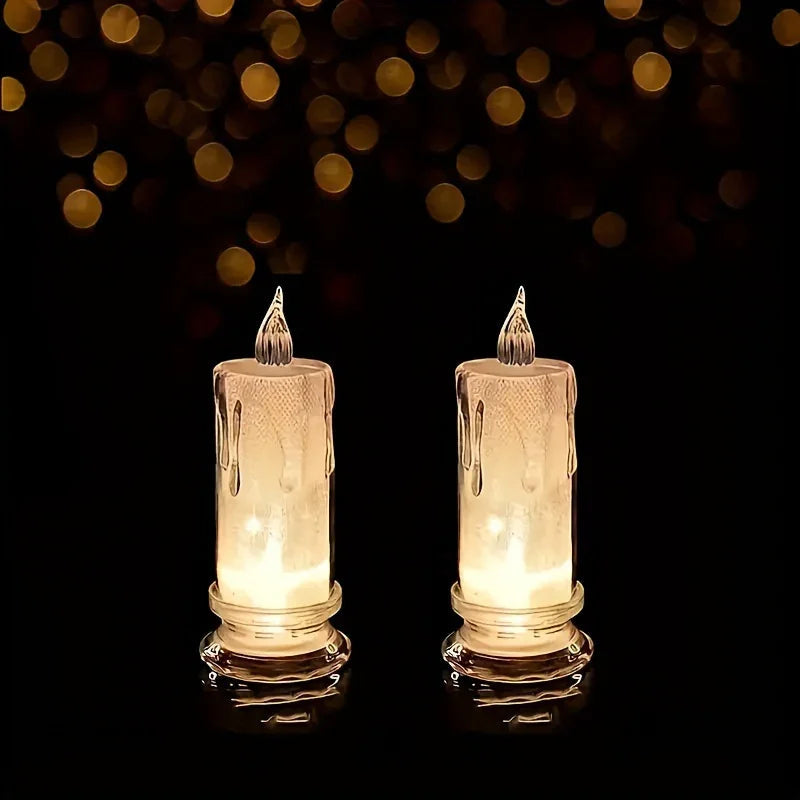 LED Pillar Candles Christmas Decor, Flameless