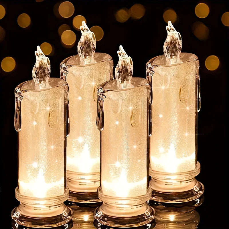 LED Pillar Candles Christmas Decor, Flameless