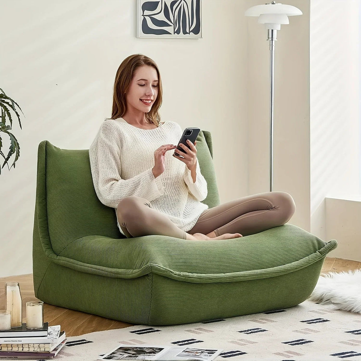 Lazy Sofa Chair, Fireside Chair Sofa Large Chair for Adults