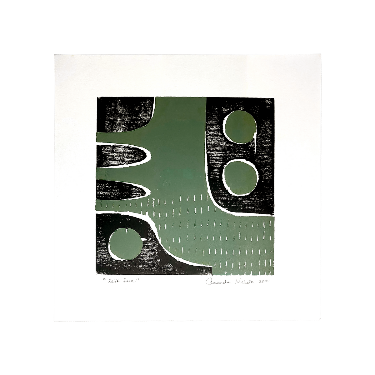 Left Face Block Print - Source by Studio Skara