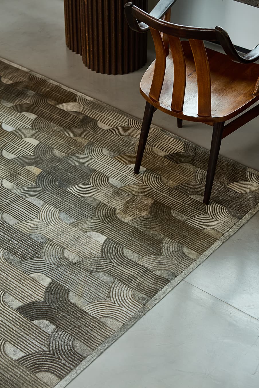 LOOP LASERED - Custom Cowhide Rug - Homelosophy, view 13