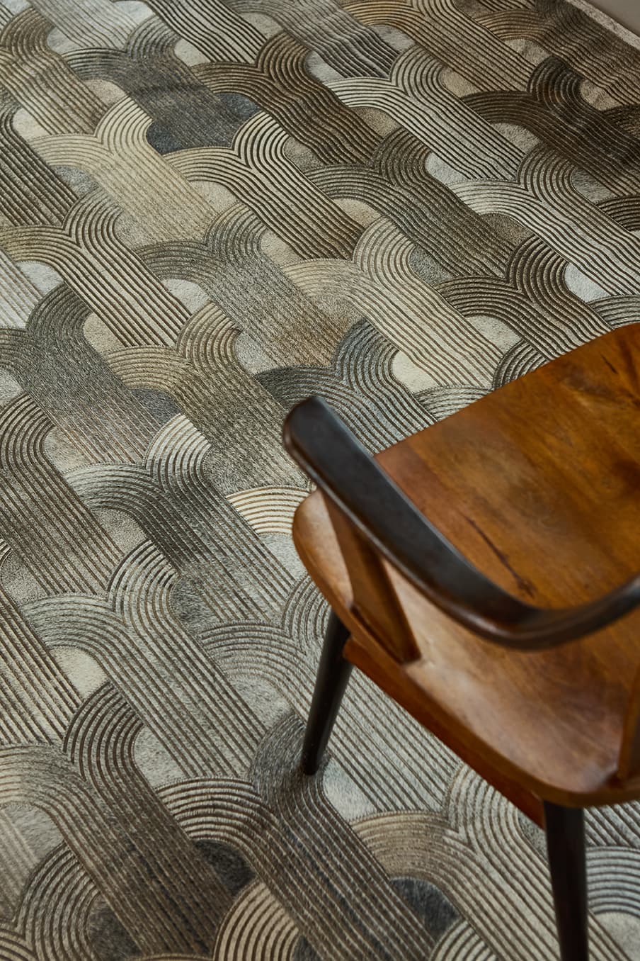 LOOP LASERED - Custom Cowhide Rug - Homelosophy, view 14