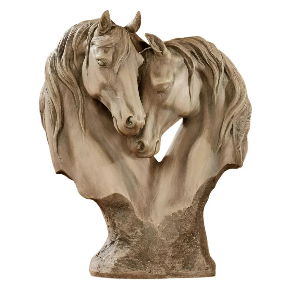 Loving Horses Pair Sculpture