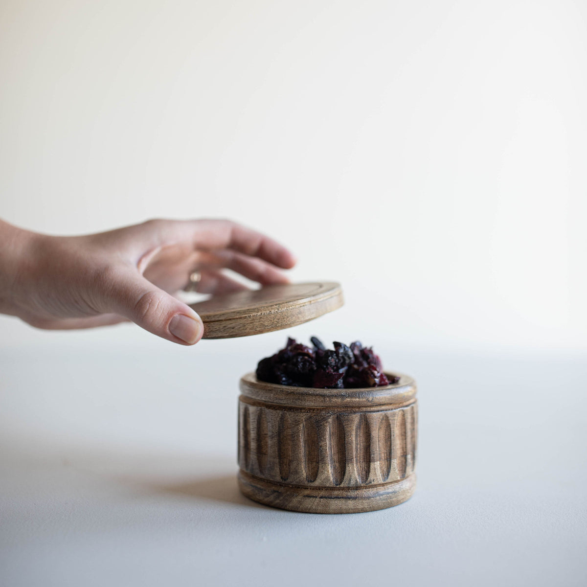 Mara Carved Salt Cellar - Source by Studio Skara, view 2