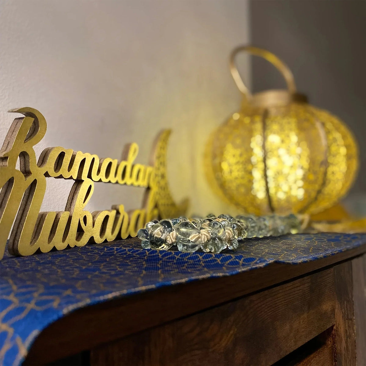 Metal Table Decor - Islamic Gold Accent