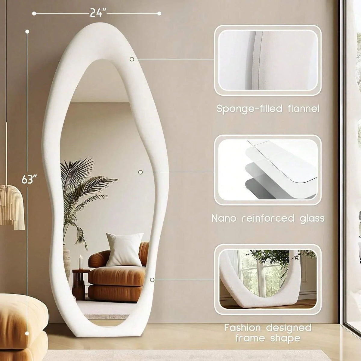 Mirror - Modern Wood Full-Length — House of Avana, view 12 of 20
