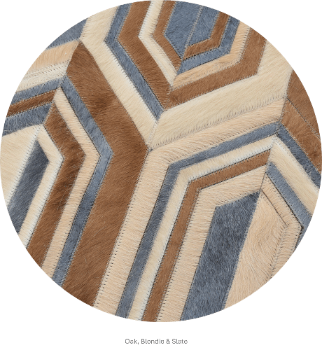 MISSONI – Abstract Patterned Bedroom Cowhide Rug - Homelosophy, view 5
