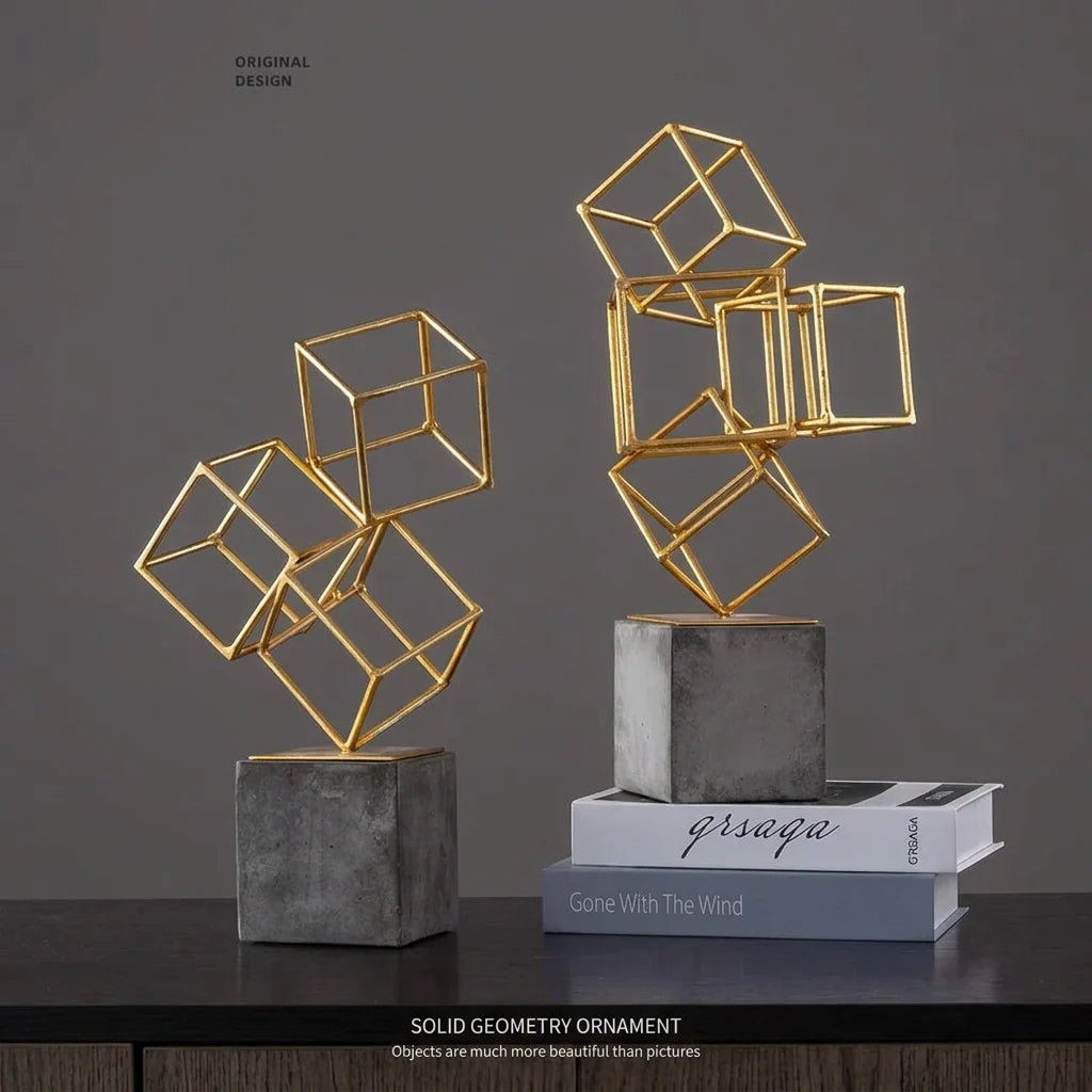 Gymnast Balance Sculpture, Gold Ring & Marble Base
