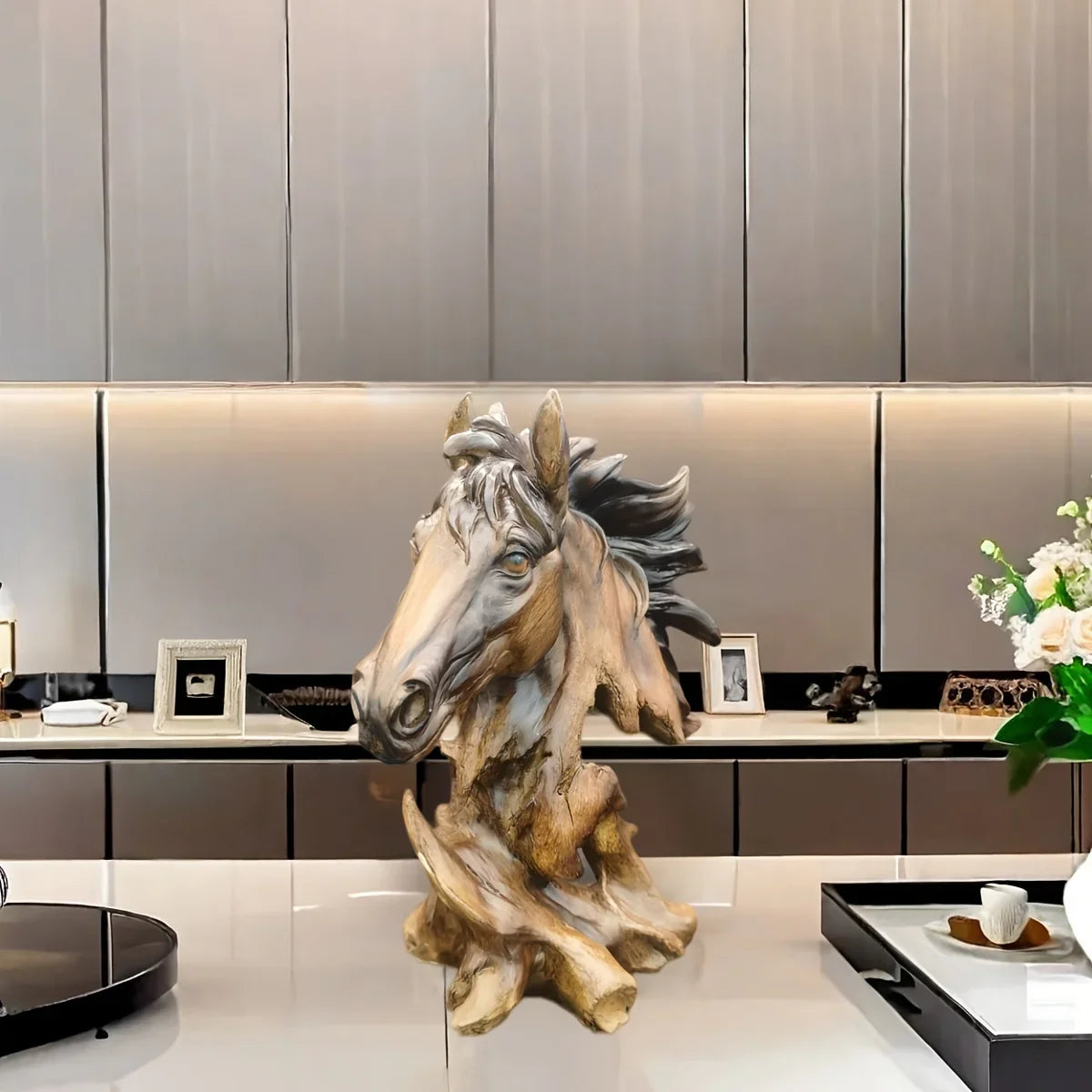 Decorative Horse Head Sculpture