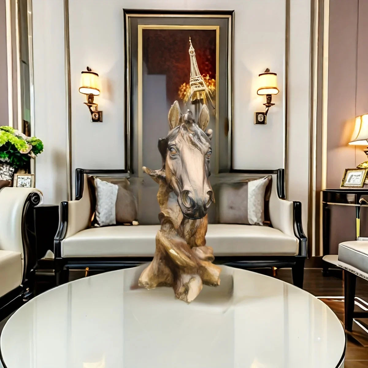 Decorative Horse Head Sculpture