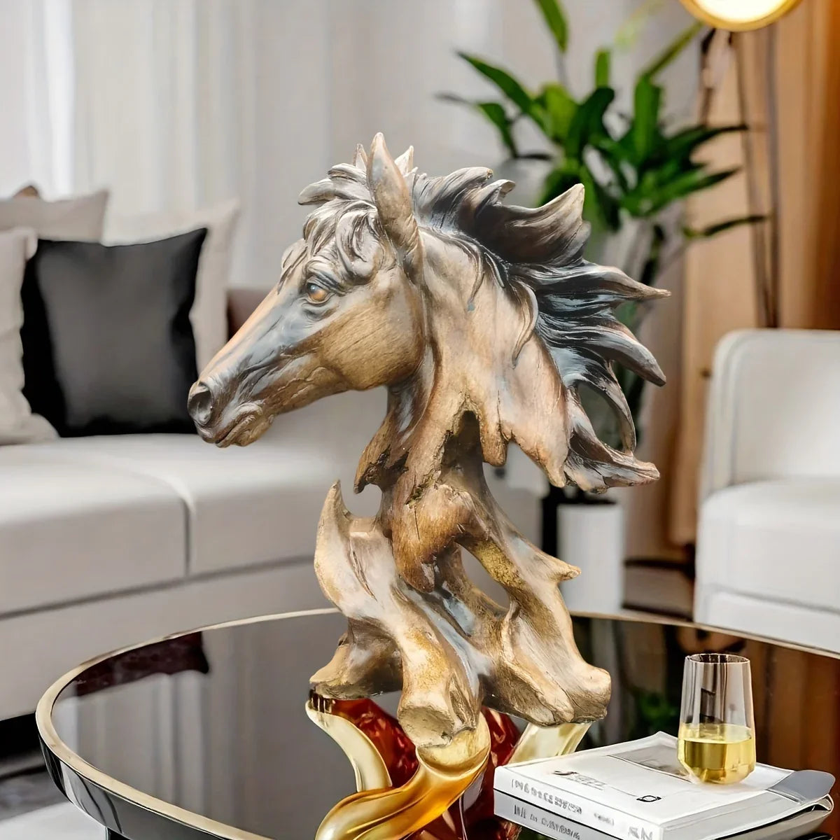 Decorative Horse Head Sculpture