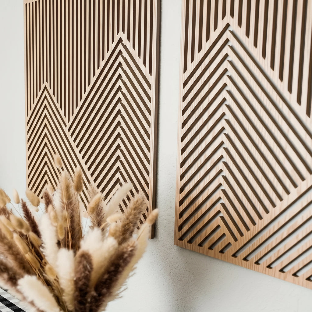 Mountain Wood 2 Piece Wall Art