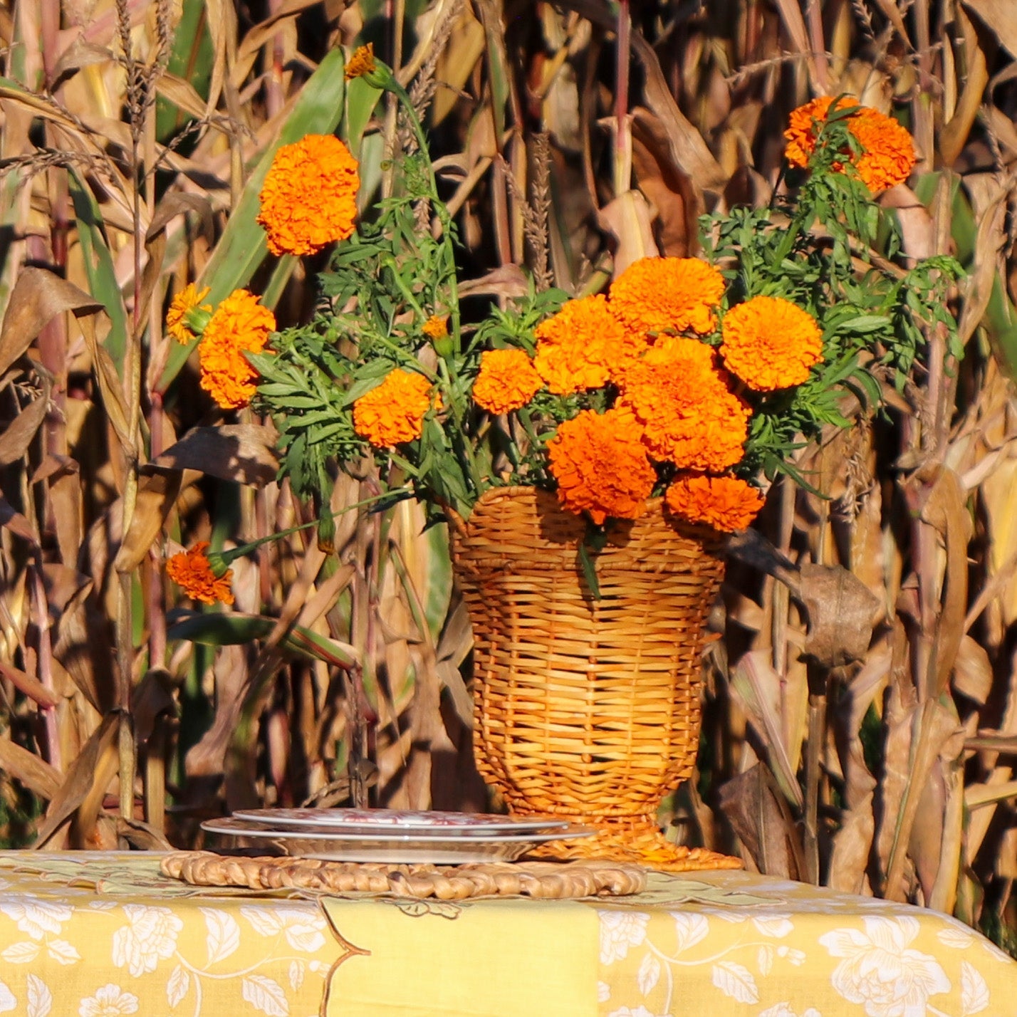 Natural Rattan Urn Vase