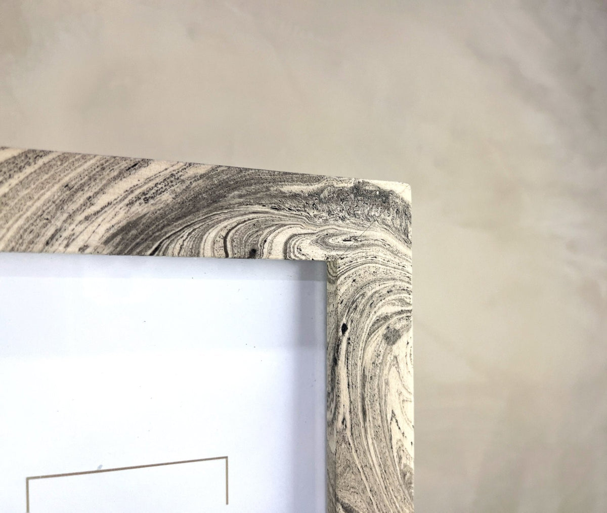 Neue Hand Marbled Wood Picture Frame - B&W & Neutrals (5x7) - Source by Studio Skara, view 5