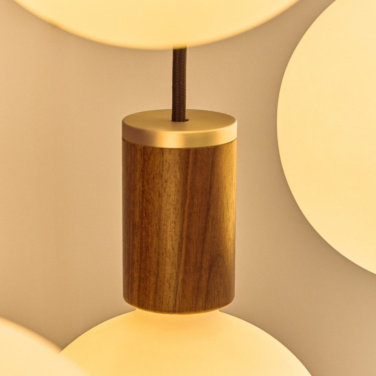 Nine Pendant in Walnut