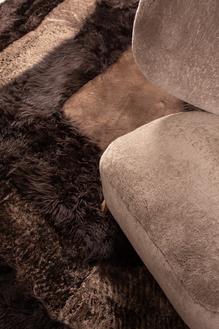 OBELIX – Unique Shaped Rug in Natural Shearling - Homelosophy, view 6