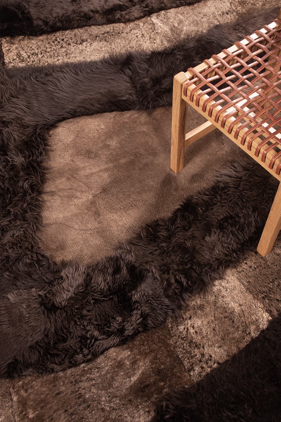 OBELIX – Unique Shaped Rug in Natural Shearling - Homelosophy, view 5