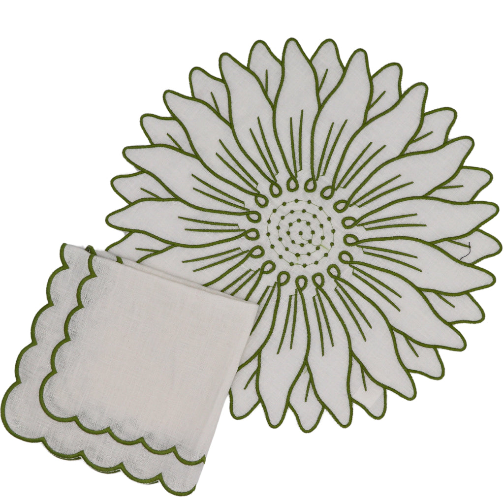 Olive Bloom Placemat - Case of 12 Placemats