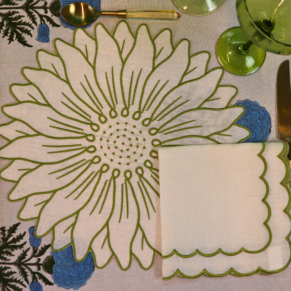 Olive Bloom Placemat - Case of 12 Placemats