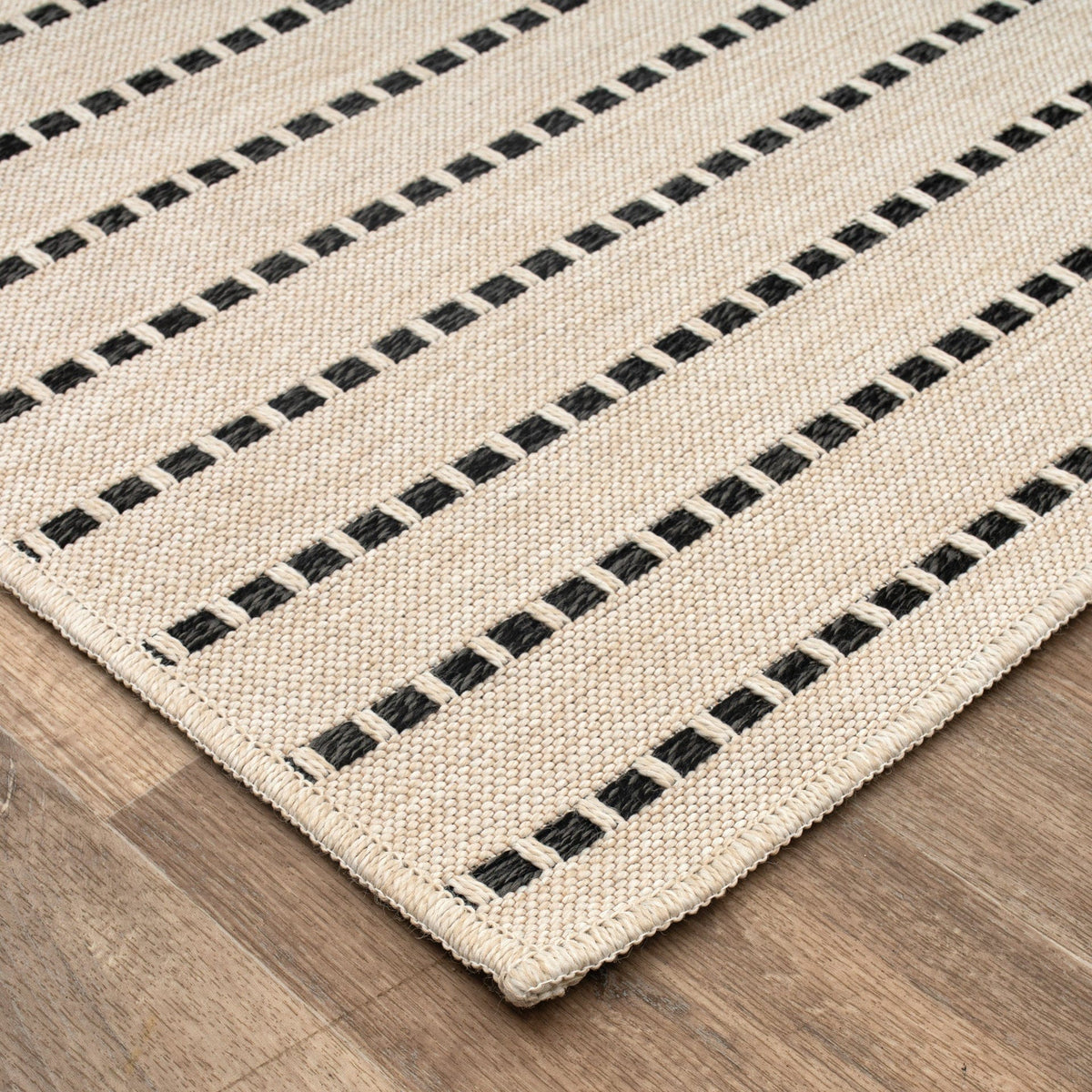 East Green Ottenby Dashed Stripe Outdoor Area Rug