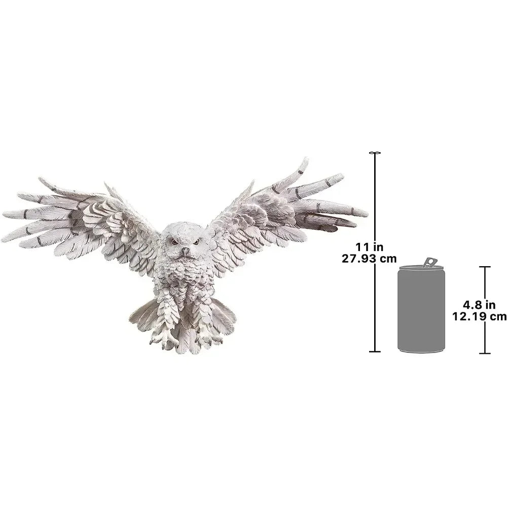 Owl Sculpture - Decorative Metal 11"H