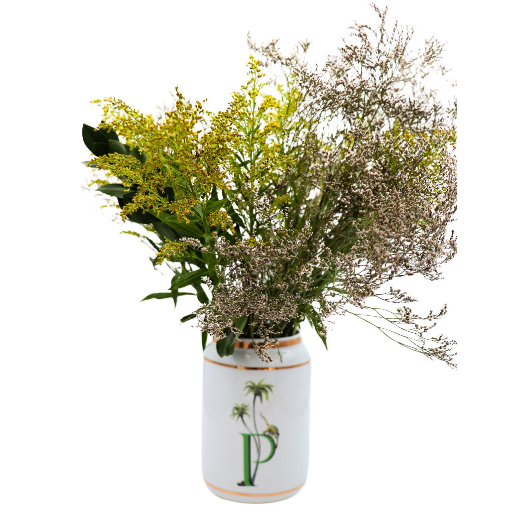 Green Tropical Vase