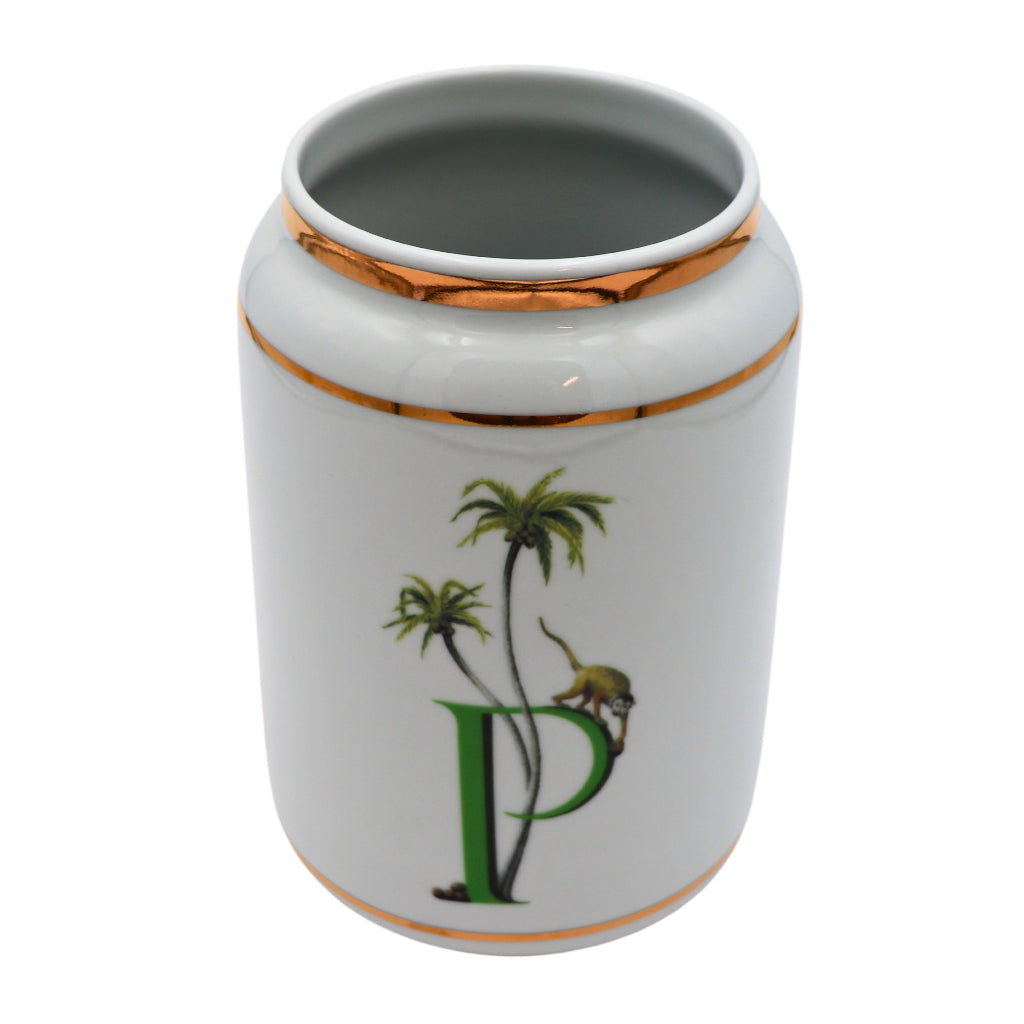 Green Tropical Vase