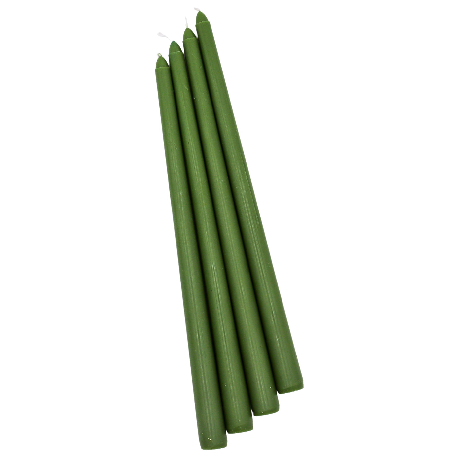 Extra Tall Pine Green Taper Candle, 1 Case of 48 Packs (4 Candles per Pack)