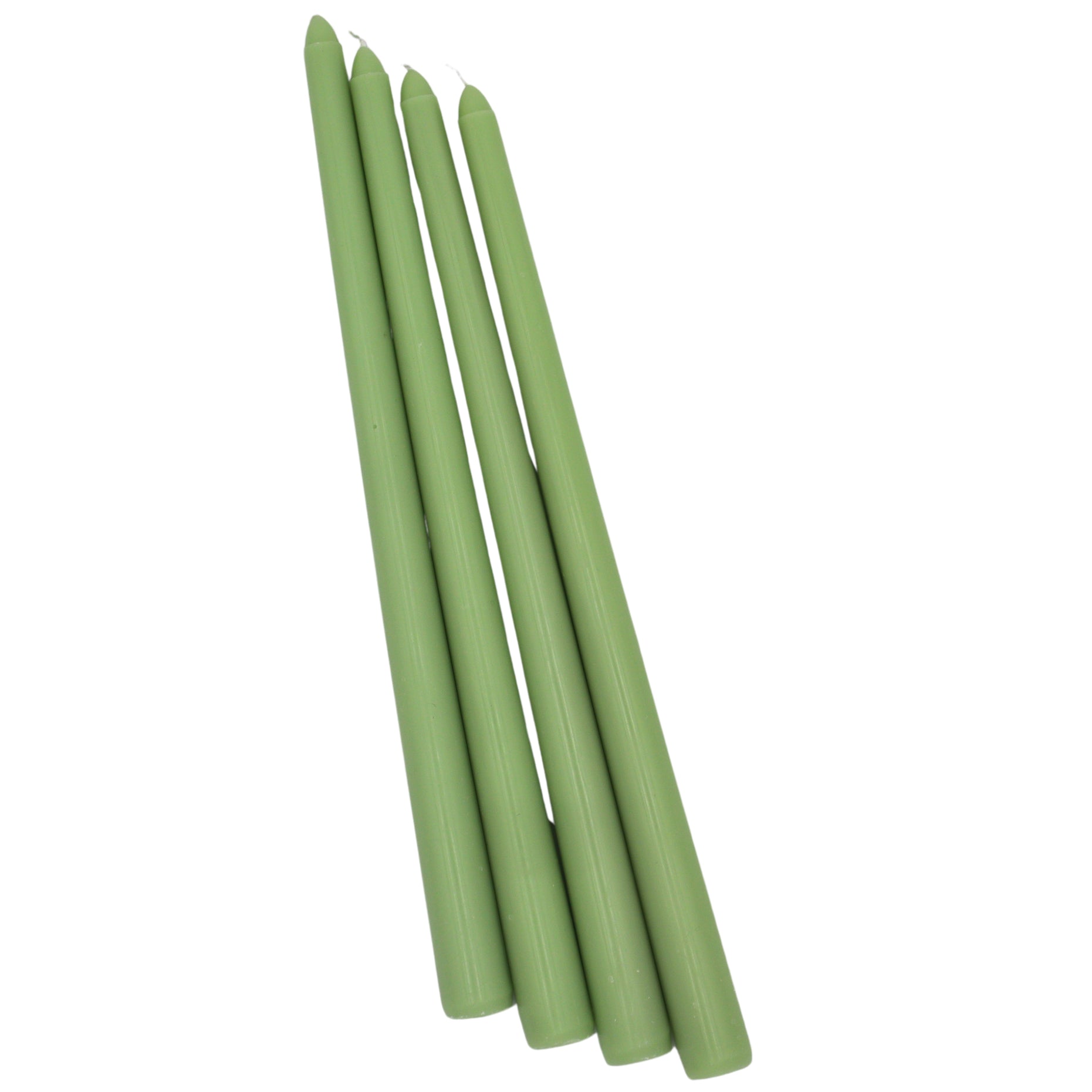 Extra Tall Pistachio Cream Taper Candle, 1 Case of 24 Packs (4 Candles per Pack)