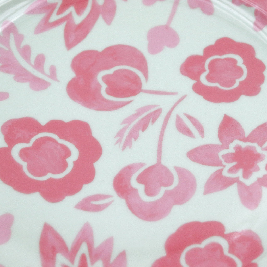 Pistachio & Lychee Leaf Dinner Plate - Set of 4 (+1 Bonus Plate)