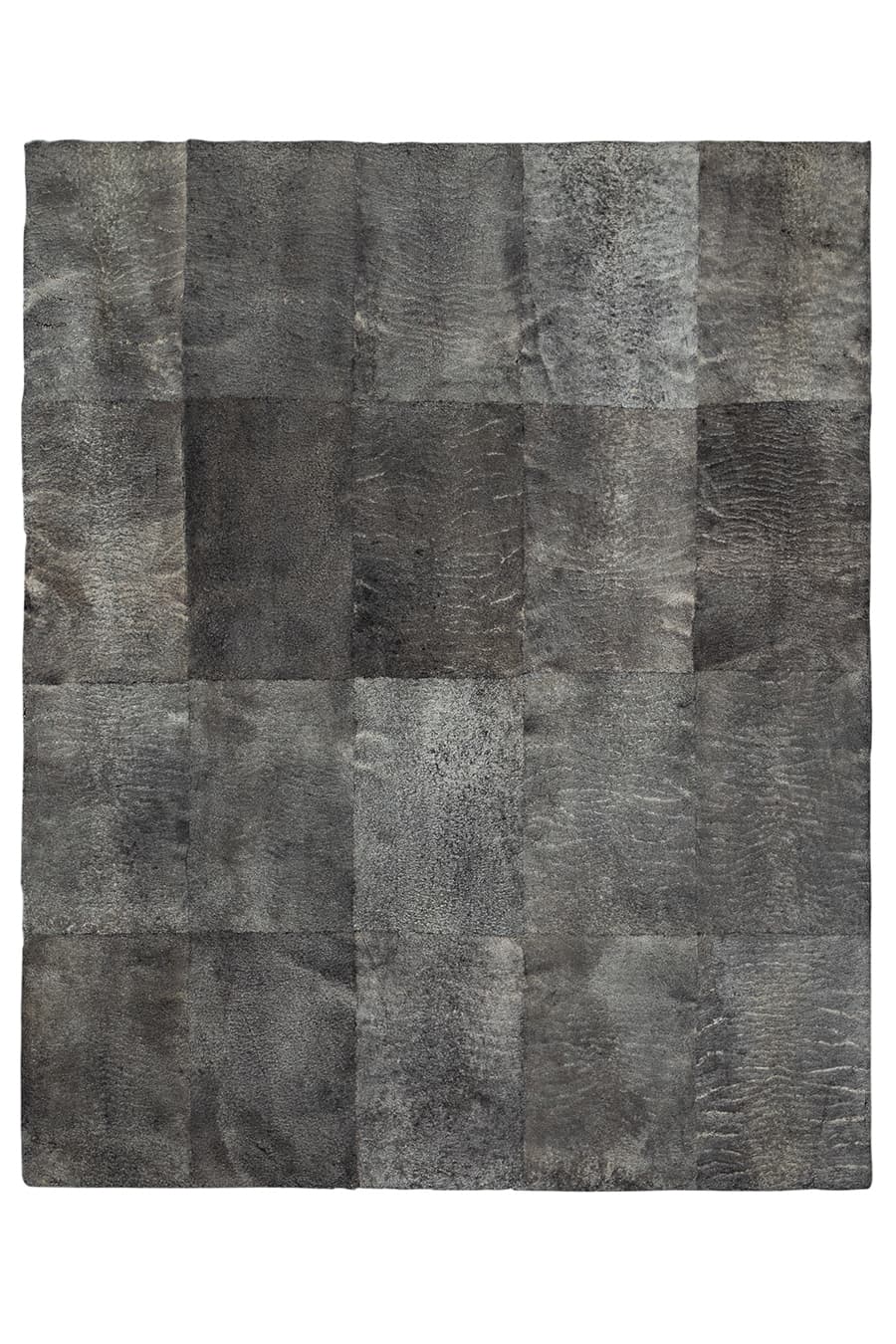 PLAIN STACKED - Charcoal Lambskin Rug - Homelosophy, view 2